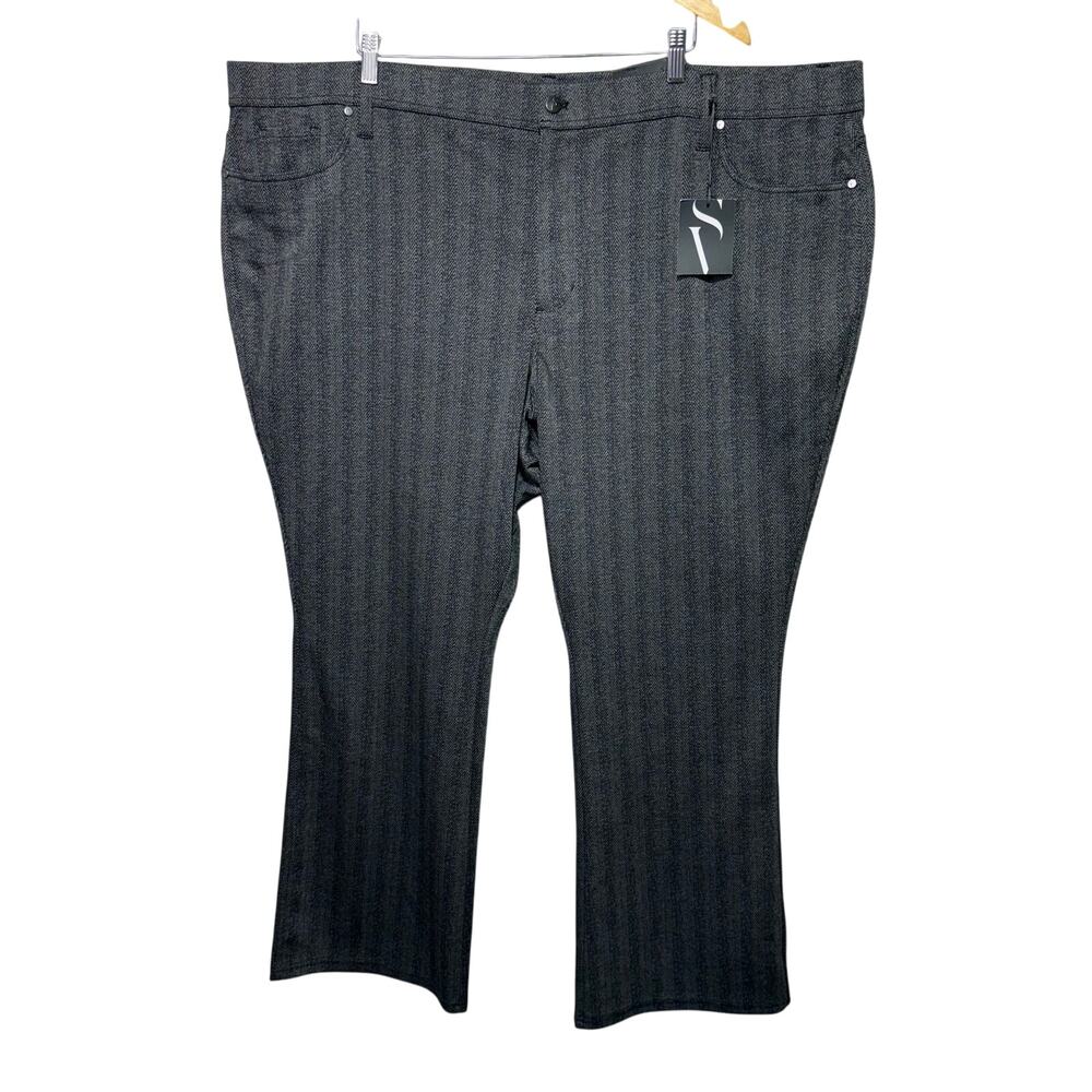 Simply Vera Vera Wang Pants Women’s Size 3X Mid-Rise Bootcut Stretch Gray - Picture 1 of 12